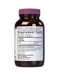 Cápsulas Vegetales DLPA 500mg Bluebonnet - Soporte Nervioso 2