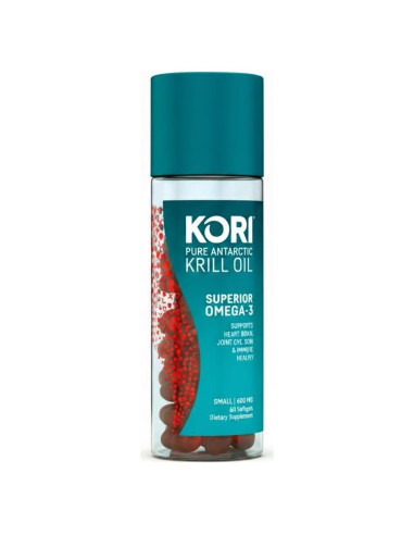 Suplemento Omega 3 Aceite de Krill Kori 600 mg 60 Cápsulas