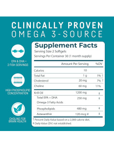 Suplemento Omega 3 Aceite de Krill Kori 600 mg 60 Cápsulas 2