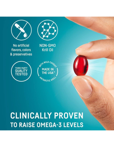 Suplemento Omega 3 Aceite de Krill Kori 600 mg 60 Cápsulas