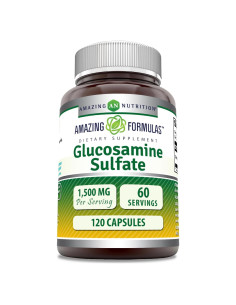 Suplemento de Glucosamina Amazing Formulas 1500 Mg 120 Cápsulas