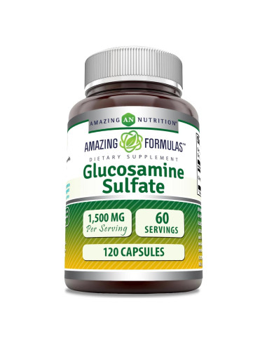 Suplemento de Glucosamina Amazing Formulas 1500 Mg 120 Cápsulas