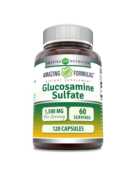 Suplemento de Glucosamina Amazing Formulas 1500 Mg 120 Cápsulas