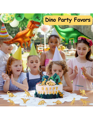 Figuras de Dinosaurios Dorados AugToy 48PCS Decoración Fiesta