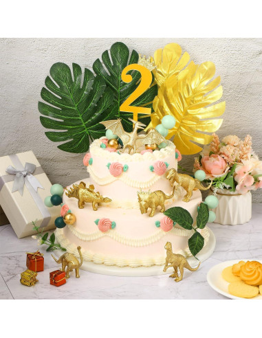 Figuras de Dinosaurios Dorados AugToy 48PCS Decoración Fiesta