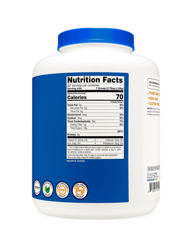 Polvo de Dextrosa Nutricost 4.54 kg - Sin OGM, Sin Gluten