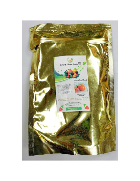 Polvo de Jugo de Zanahoria Orgánica Simply Clean Foods - 20 Porciones