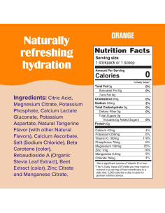 Polvo de Electrolitos Ultima Naranja - Sin Azúcar - 20 Stick 2