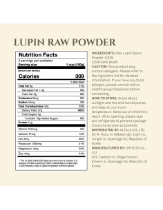 Harina de Frijol Lupin LUPIN 400g Sin Gluten y Sin OGM 2
