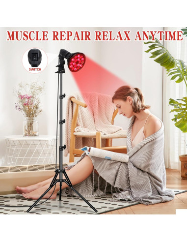 Lámpara de Terapia de Luz Roja SAVILER 660nm y 850nm