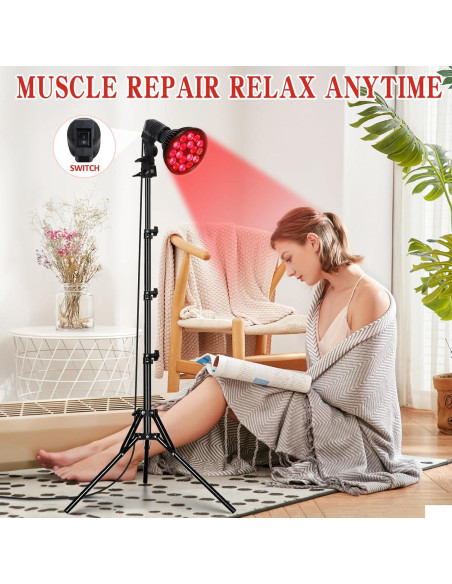 Lámpara de Terapia de Luz Roja SAVILER 660nm y 850nm