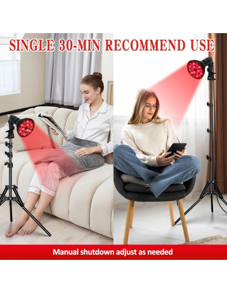 Lámpara de Terapia de Luz Roja SAVILER 660nm y 850nm