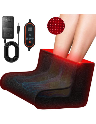 Terapia de Luz Roja para Pies EPOE, 320 LEDs, Alivio Dolor