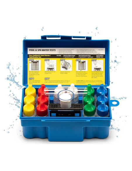 Kit de Prueba de Agua Taylor K-1005 DPD 9-en-1 para Piscinas