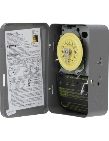 Interruptor Temporizador Mecánico Intermatic T104 40A 24h