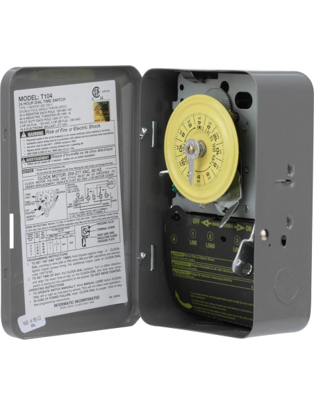 Interruptor Temporizador Mecánico Intermatic T104 40A 24h