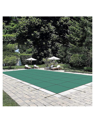 Cubierta de Seguridad para Piscina VEVOR 5.49x10.97m Verde