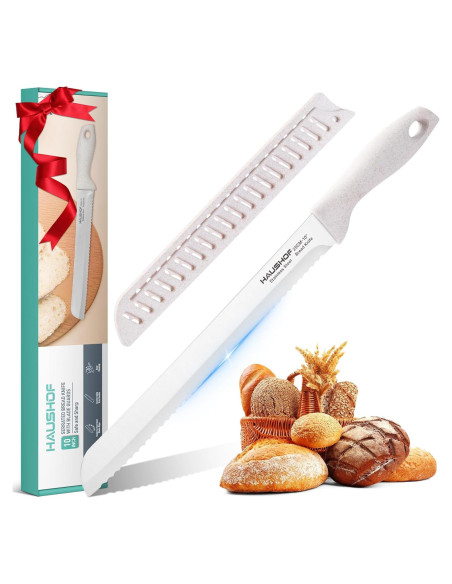 Cuchillo de Pan HAUSHOF 25.4 cm Acero Inoxidable Serrado