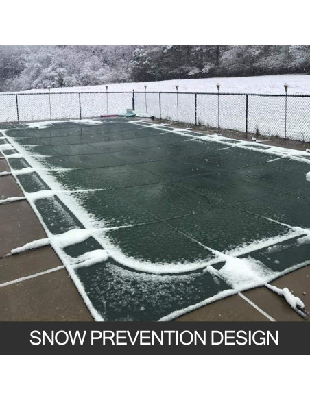 Cubierta de Seguridad para Piscina VEVOR 5.49x10.97m Verde