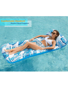 Flotador Inflable Jasonwell 2 Pack para Piscina Adultos 2
