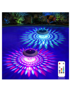 Luces Flotantes para Piscina LENONE RGB 16.5 cm 2 Unidades