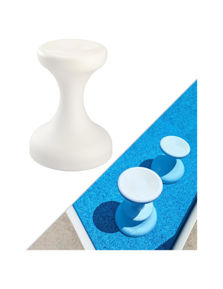 Taburete de piscina sumergible DUNNRITE 61 cm blanco