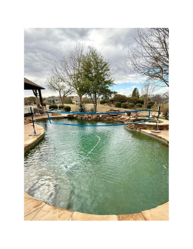 Juego de Voleibol de Piscina Olybeaka con Red Ajustable y 2 Pelotas