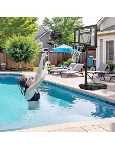 Aro de Baloncesto Portátil DEBERG para Piscina Ajustable 0.91-1.22m