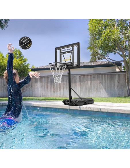 Aro de Baloncesto Portátil DEBERG para Piscina Ajustable 0.91-1.22m