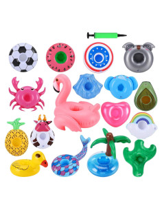 Soporte Inflable para Bebidas 17 Piezas Green Vivid