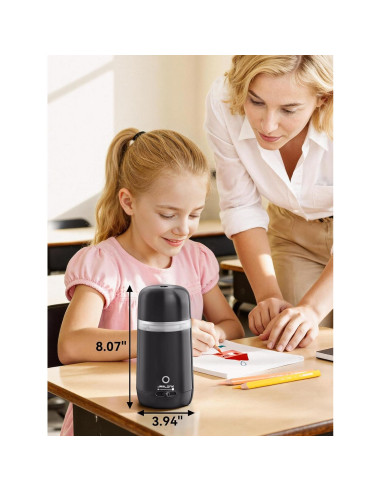 Sacapuntas Eléctrico Automático JARLINK Negro 3 Modos 2000mAh