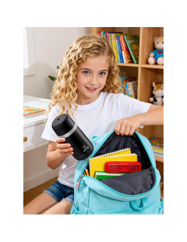 Sacapuntas Eléctrico Automático JARLINK Negro 3 Modos 2000mAh