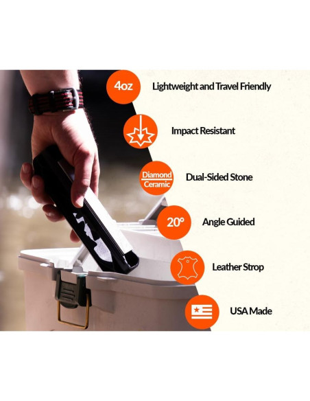 Afilador Portátil Wicked Edge WE20 con Guía de 20