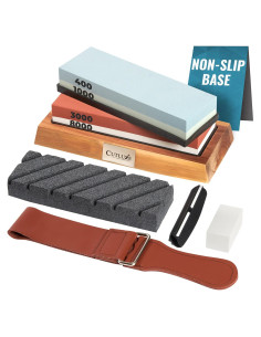 Afilador de cuchillos Cutluxe - Kit profesional 4 lados 400/1000/3000/8000