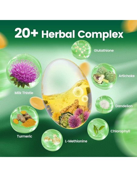 Cápsulas Detox Hepático VivoNu 3000mg 240 Gelatinas Blandas