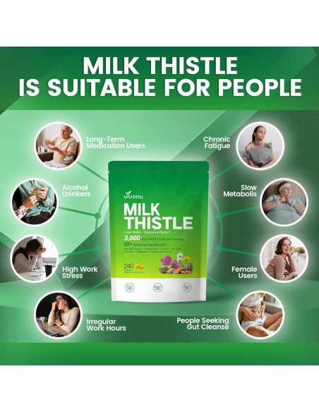 Cápsulas Detox Hepático VivoNu 3000mg 240 Gelatinas Blandas