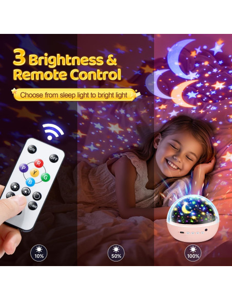 Proyector de Luz Nocturna Unicornio StarYou 3 Películas 93 Efectos