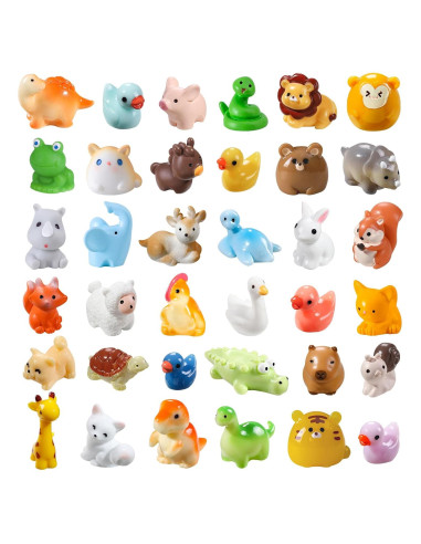 40 Figuras de Animales de Resina DIYDEC para Jardín Miniatura