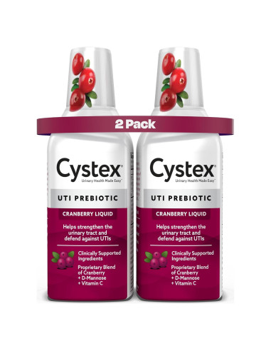 Cystex Suplemento Urinario 224 ml - Arándano y Vitamina C - 2 Unidades