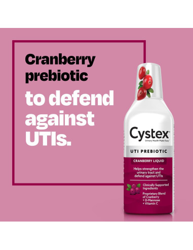 Cystex Suplemento Urinario 224 ml - Arándano y Vitamina C - 2 Unidades