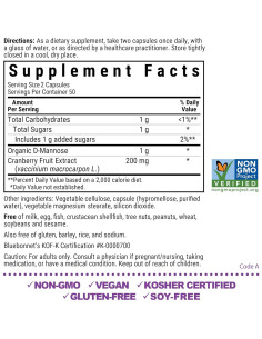 D-Mannose y Arándano BlueBonnet - 100 Cápsulas Vegetales 2