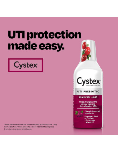 Cystex Suplemento Urinario 224 ml - Arándano y Vitamina C - 2 Unidades