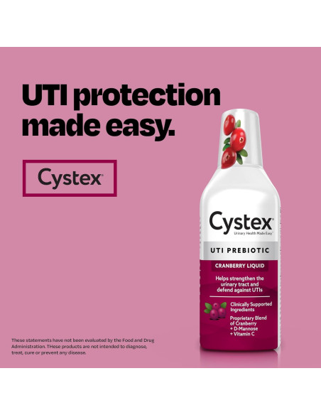 Cystex Suplemento Urinario 224 ml - Arándano y Vitamina C - 2 Unidades
