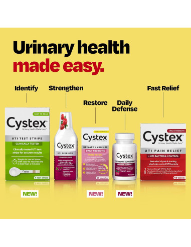 Cystex Suplemento Urinario 224 ml - Arándano y Vitamina C - 2 Unidades