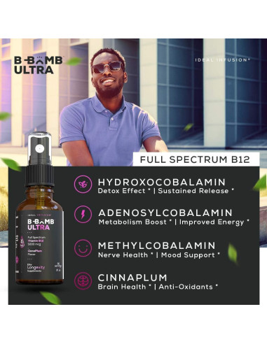 Spray Líquido B12 Ideal Infusion 5000 mcg - CinnaPlum