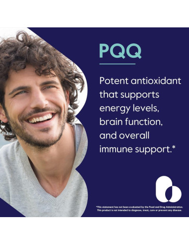 Suplemento PQQ 20mg Bestvite - 120 Cápsulas Veganas