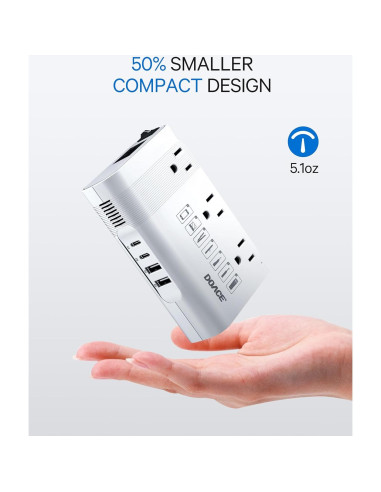 Convertidor de Voltaje DOACE 220V a 110V 350W para Viajes