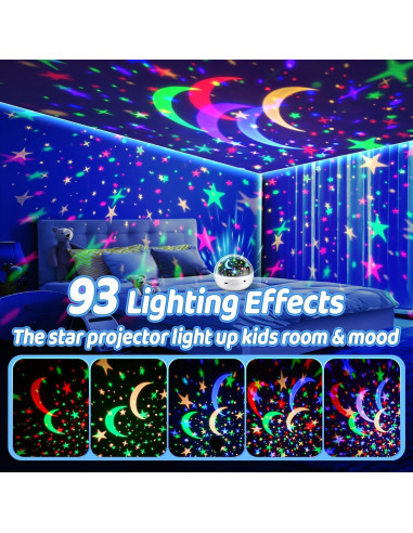 Proyector de Luz Nocturna PIKOY Dinosaurios 3D 31 Colores