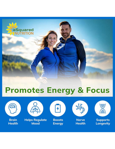 Acetil L-Carnitina 1000mg aSquared Nutrition - 200 Cápsulas Veganas