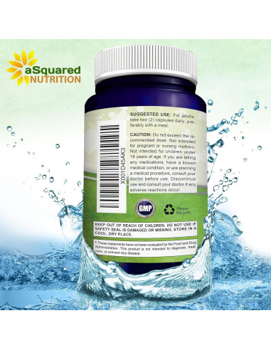 Acetil L-Carnitina 1000mg aSquared Nutrition - 200 Cápsulas Veganas